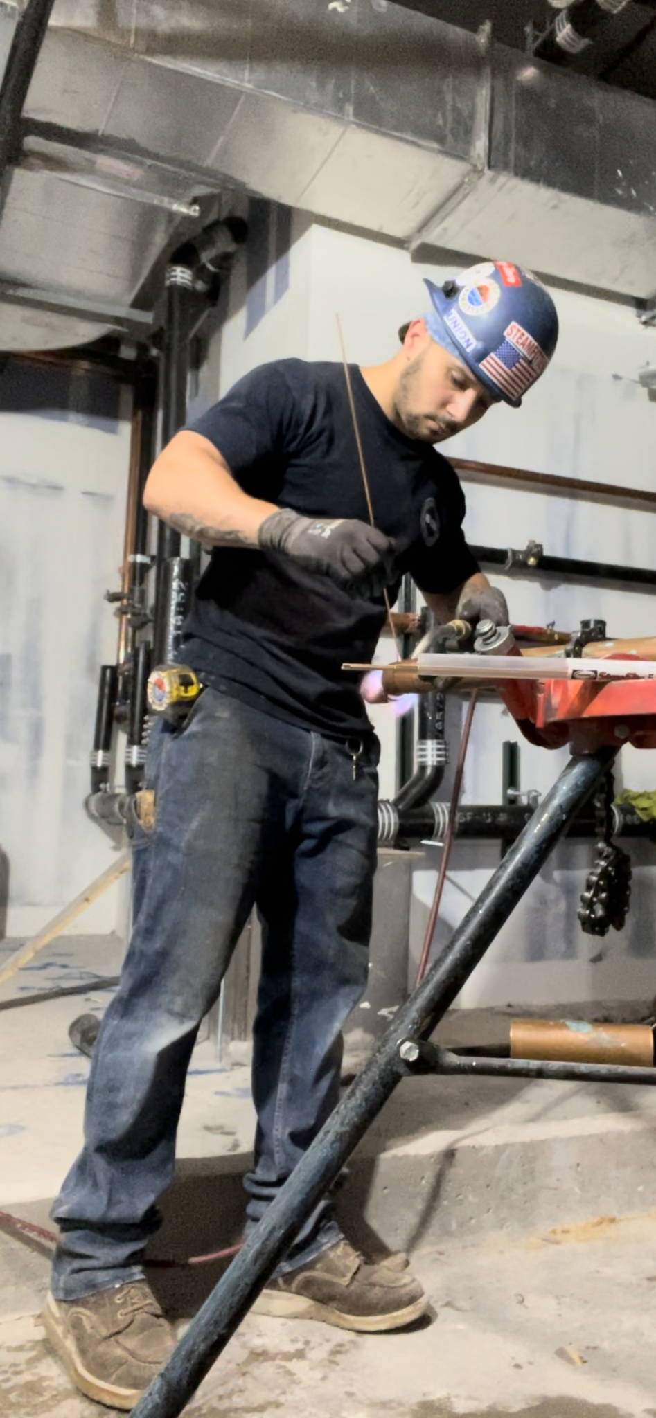 Apprentice Kevin Skelton of Steamfitters Local 638 A Former Marine